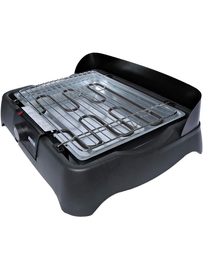 NOVA شواية كهربائية نوفا NT-192BG 1850 واط للشواء الداخلي والخارجي بتصميم محمول، لوحة غير لاصقة، تحكم في درجة الحرارة وأداء طهي سريع - Image 3